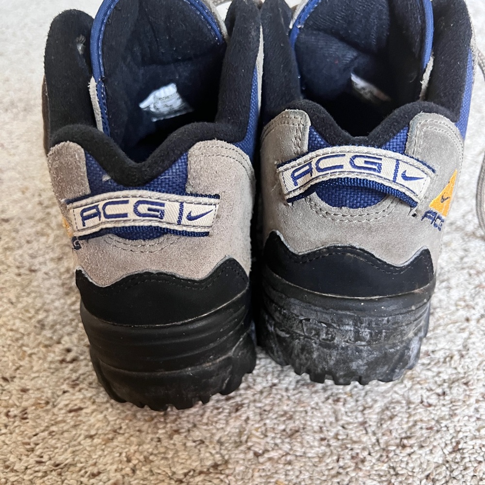 Nike ACG hiking boots - Gray, Blue, and Black